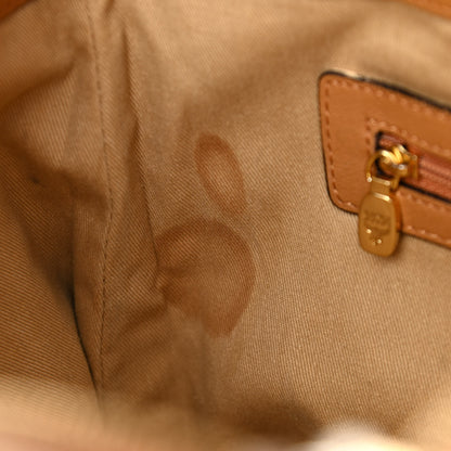 MCM Visetos Medium Essentials Shopper Tote Cognac 18 of 20