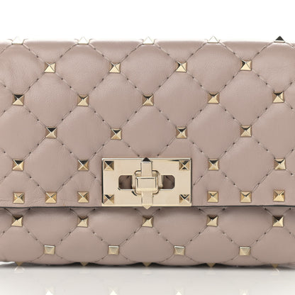 Valentino Garavani Lambskin Rockstud Spike Belt Bag Poudre 6 of 10