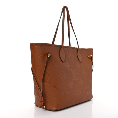 Louis Vuitton Empreinte Monogram Giant Neverfull MM Cognac 4 of 9