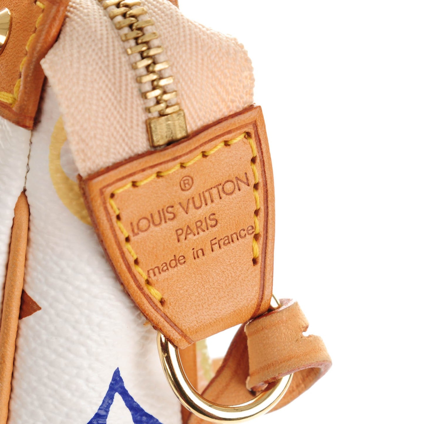 Monogram Multicolor Pochette Accessories White