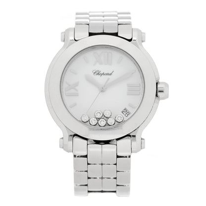 Chopard Stainless Steel 7 Diamond 36mm Happy Sport Quartz Watch 1 of 5
