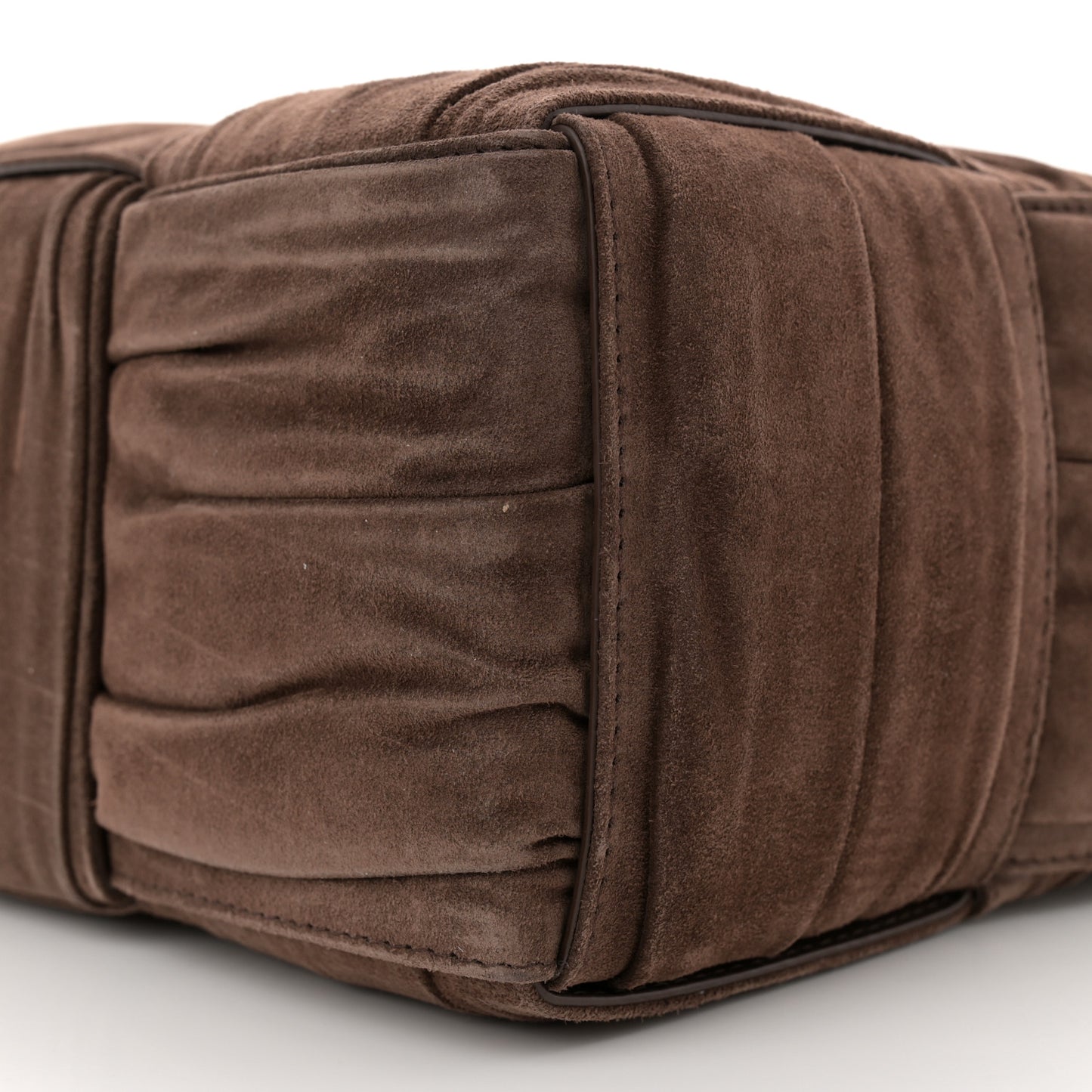 Suede Foulard Intrecciato Small Arco Tote Brownie