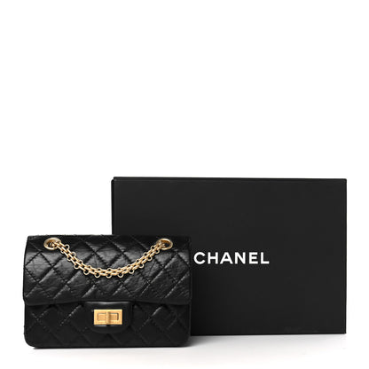 Chanel Aged Calfskin Quilted 2.55 Reissue Mini Flap Black 11 of 11