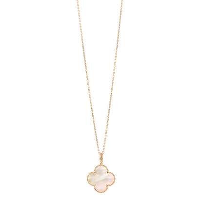 Van Cleef & Arpels 18K Yellow Gold Mother of Pearl Magic Alhambra Long Necklace 1 of 6