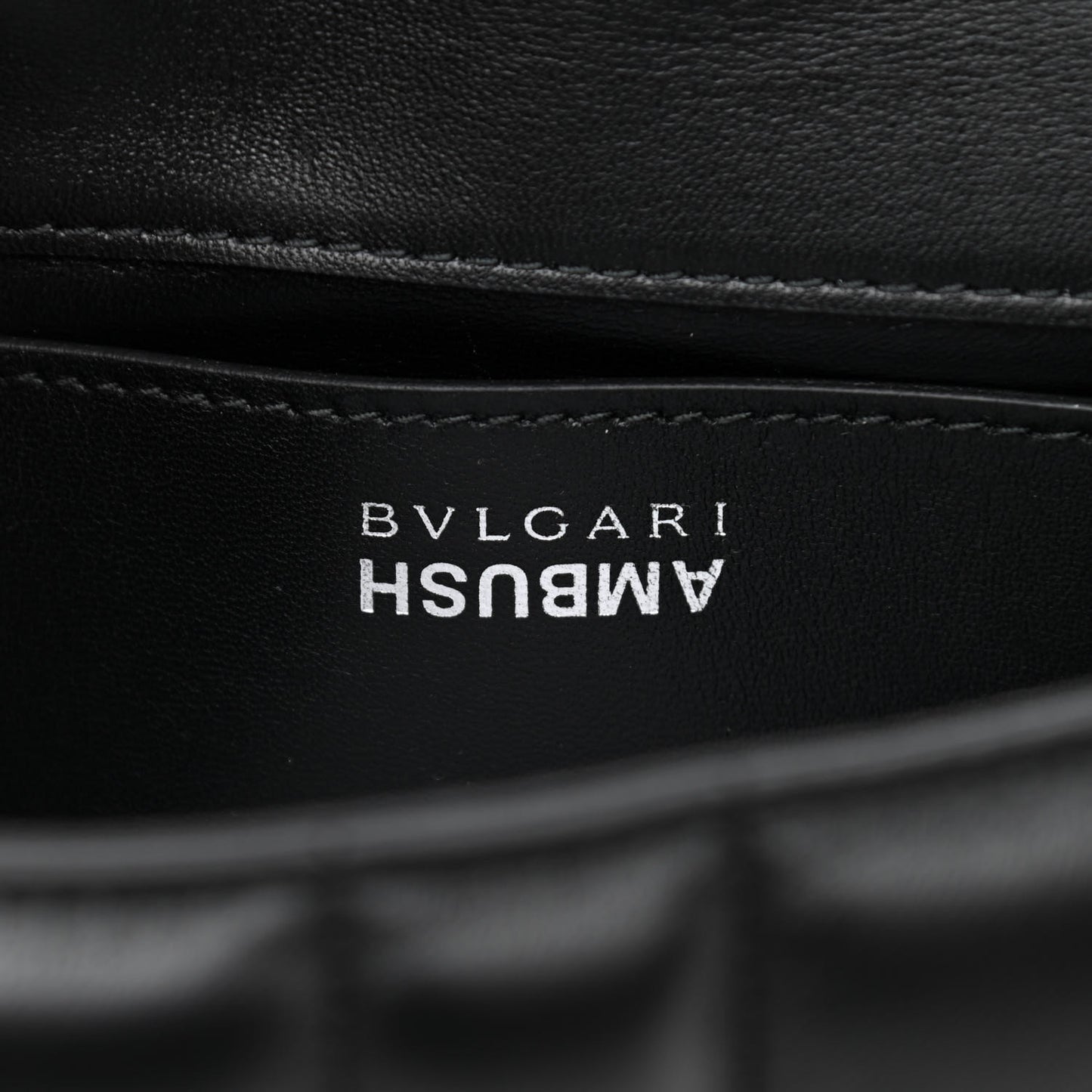 X AMBUSH Nappa Serpenti Crossbody Bag Black