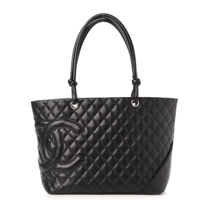 Chanel Calfskin Quilted Large Cambon Tote Black 1 of 10