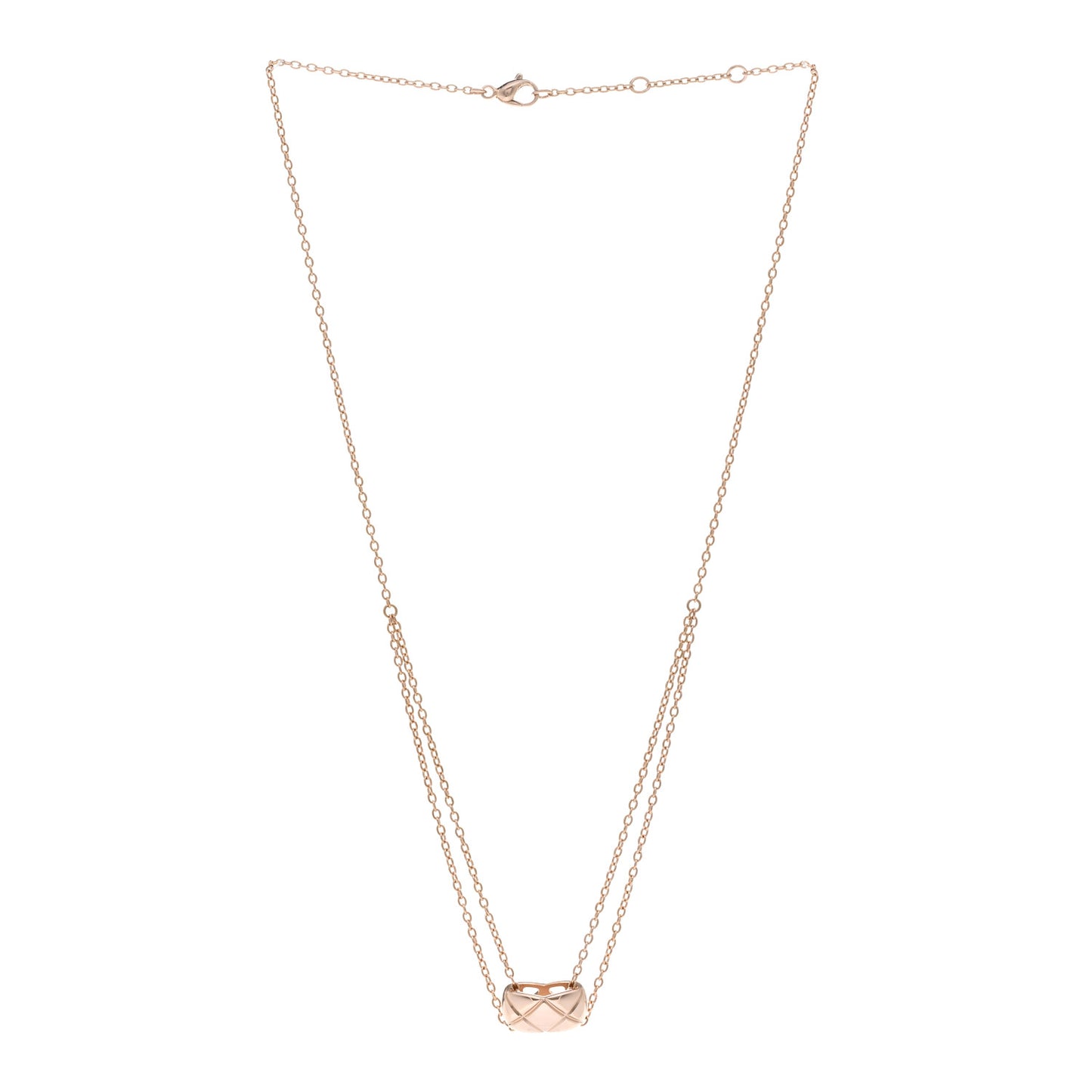 18K Beige Gold Coco Crush Pendant Necklace