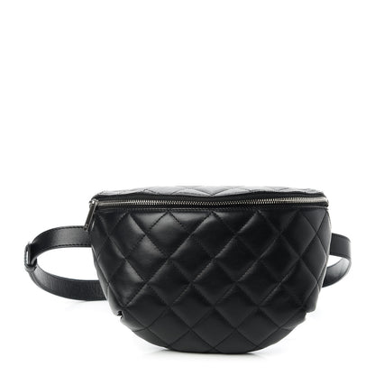 Chanel Lambskin Quilted Waist Belt Bag Black 1 of 10