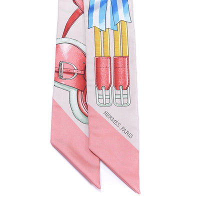 Hermes Silk Jumping Twilly Beige Rose Vieux Rose 2 of 4