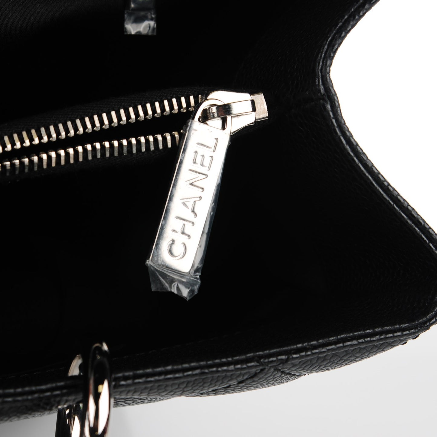 Caviar Quilted Grand Shopping Tote GST Black