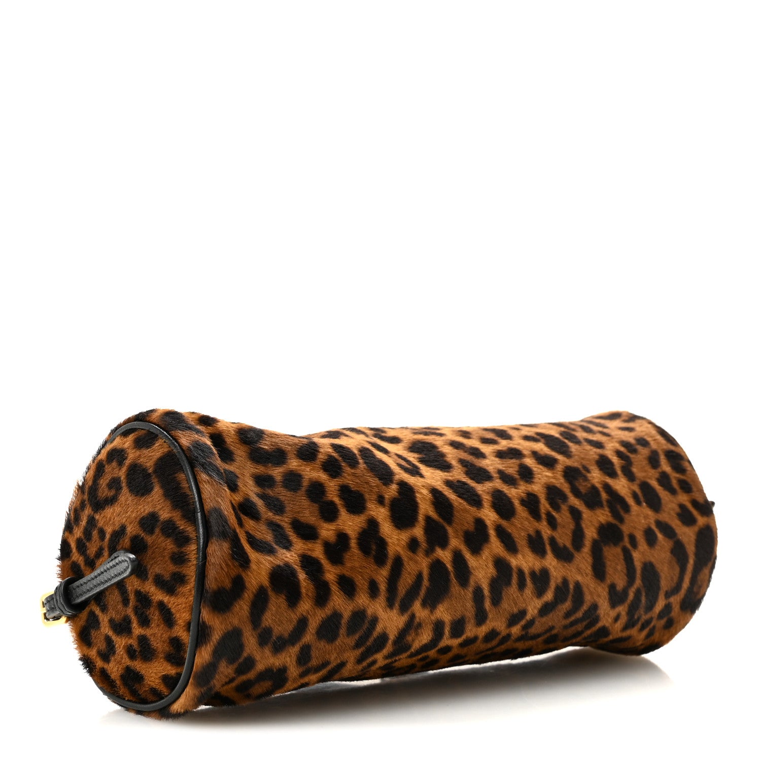 Miu Miu Nappa Calf Hair Leopard Printed Pouch Miele 4 of 10