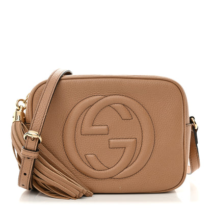 Gucci Pebbled Calfskin Small Soho Disco Bag Camelia 1 of 12