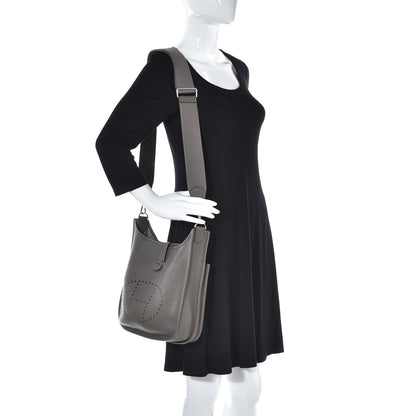 Hermes Taurillon Clemence Evelyne III PM Etain 2 of 7