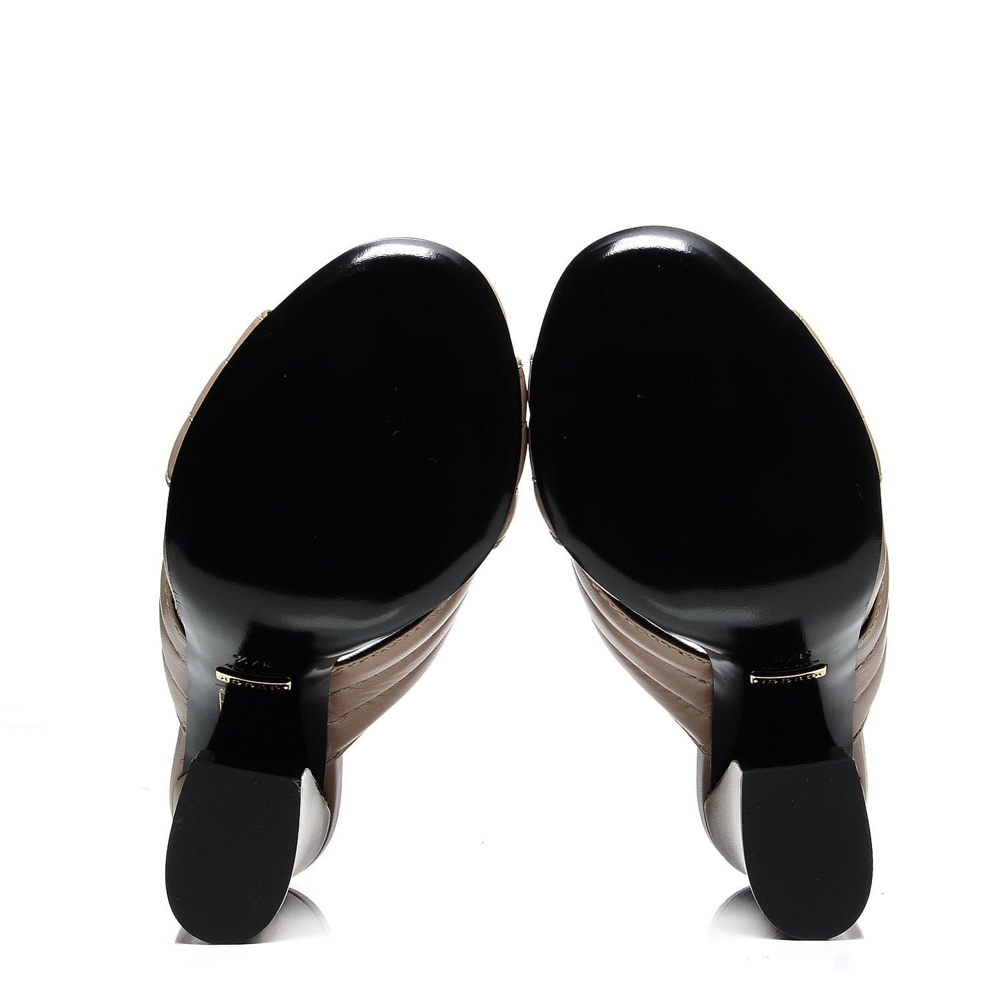 Malaga Kid Webby Crossover High Heel Slide Sandals 37.5 Porcelain Rose