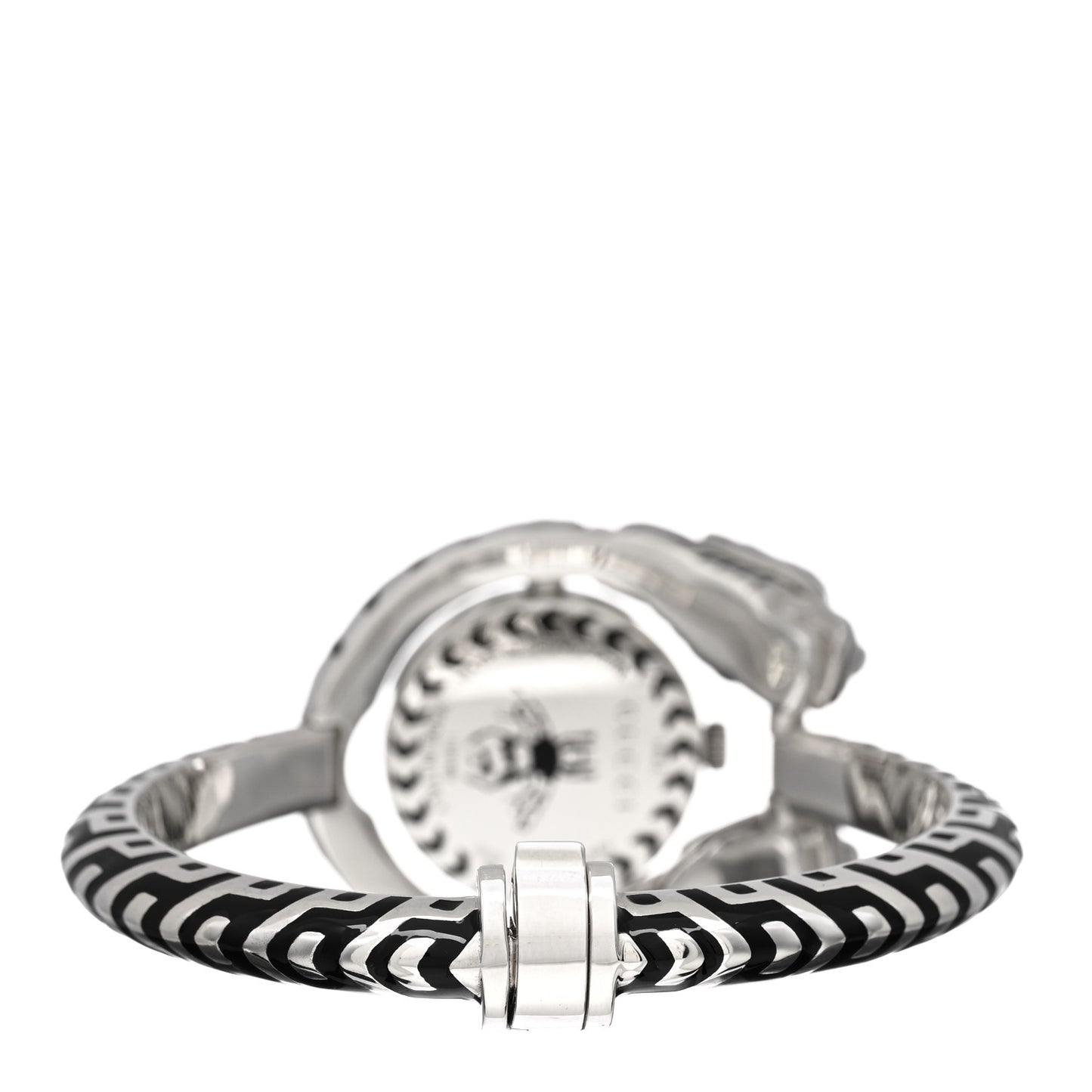 Sterling Silver Black Mother of Pearl 23mm Dionysus Quartz Watch