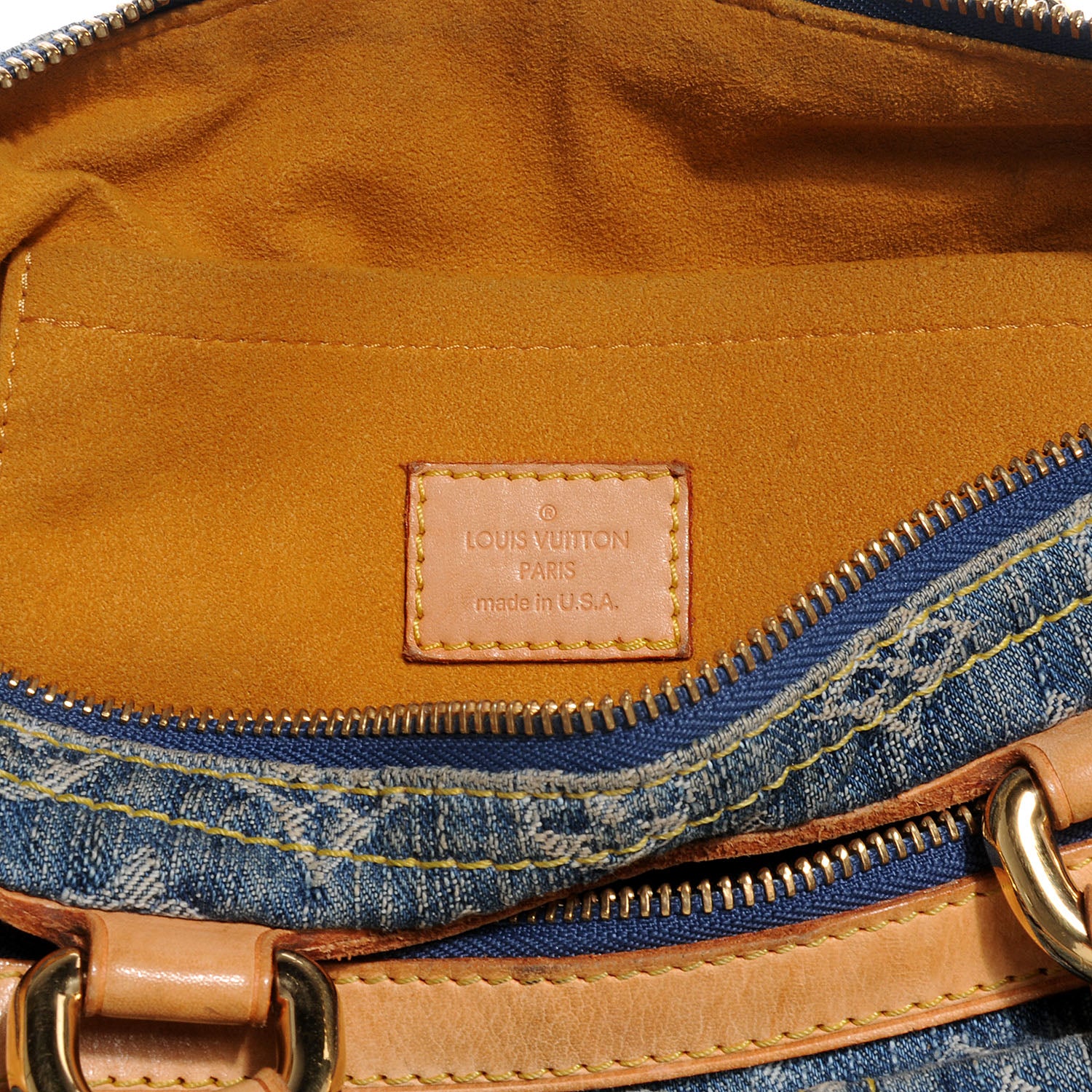 Louis Vuitton Monogram Denim Neo Speedy Blue 6 of 8