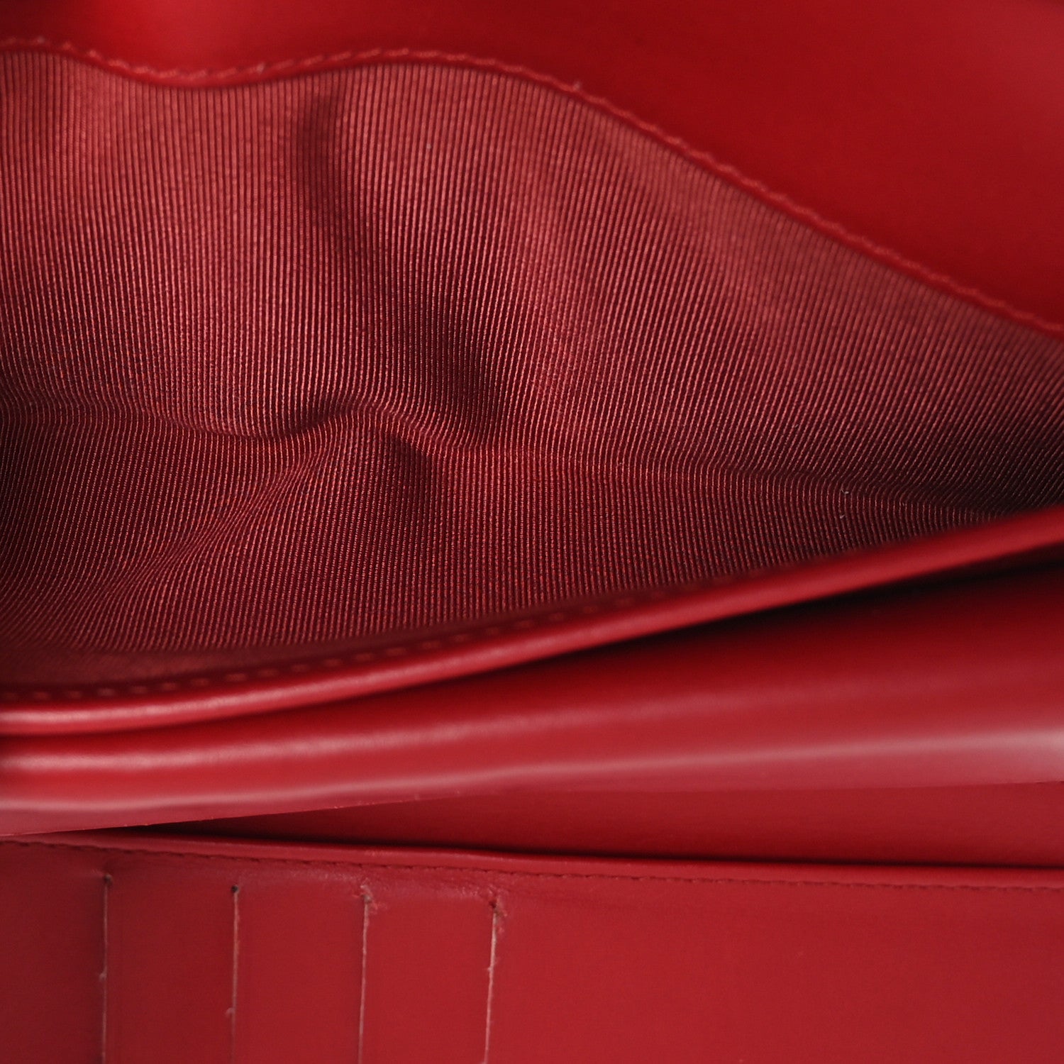 Chanel Caviar Quilted Large Flap Wallet Red 6 of 11