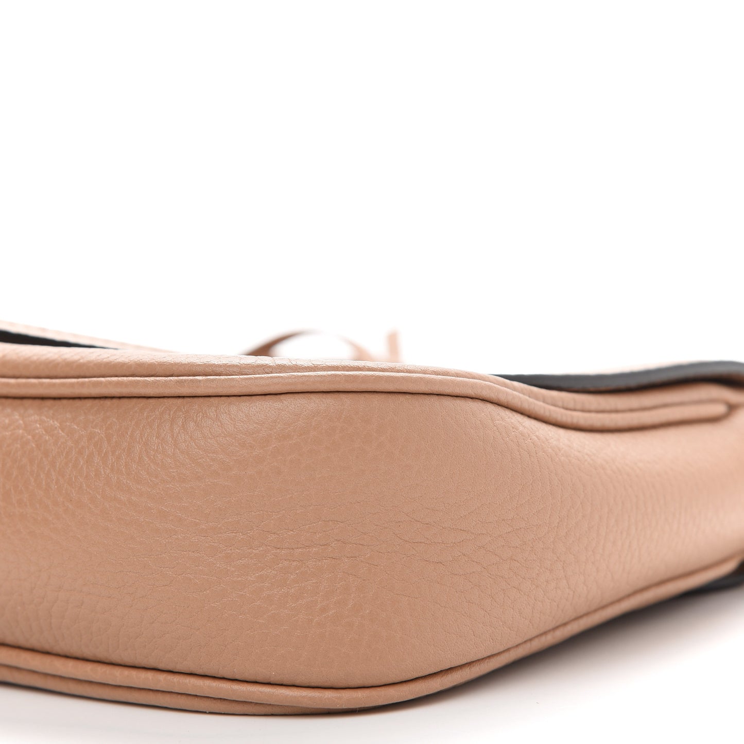 Pebbled Calfskin Medium Soho Flap Crossbody Camelia