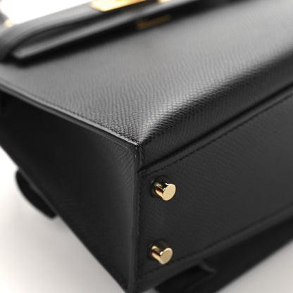 Hermes Epsom Kelly En Desordre Sellier 20 Black 12 of 14