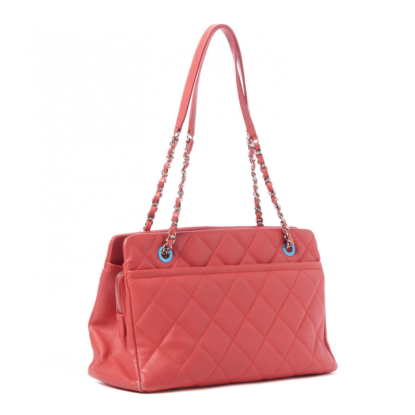 Caviar Quilted Timeless CC Soft Tote Pink