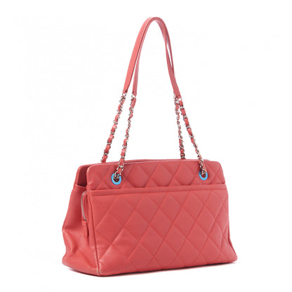 Chanel Caviar Quilted Timeless CC Soft Tote Pink 3 of 10