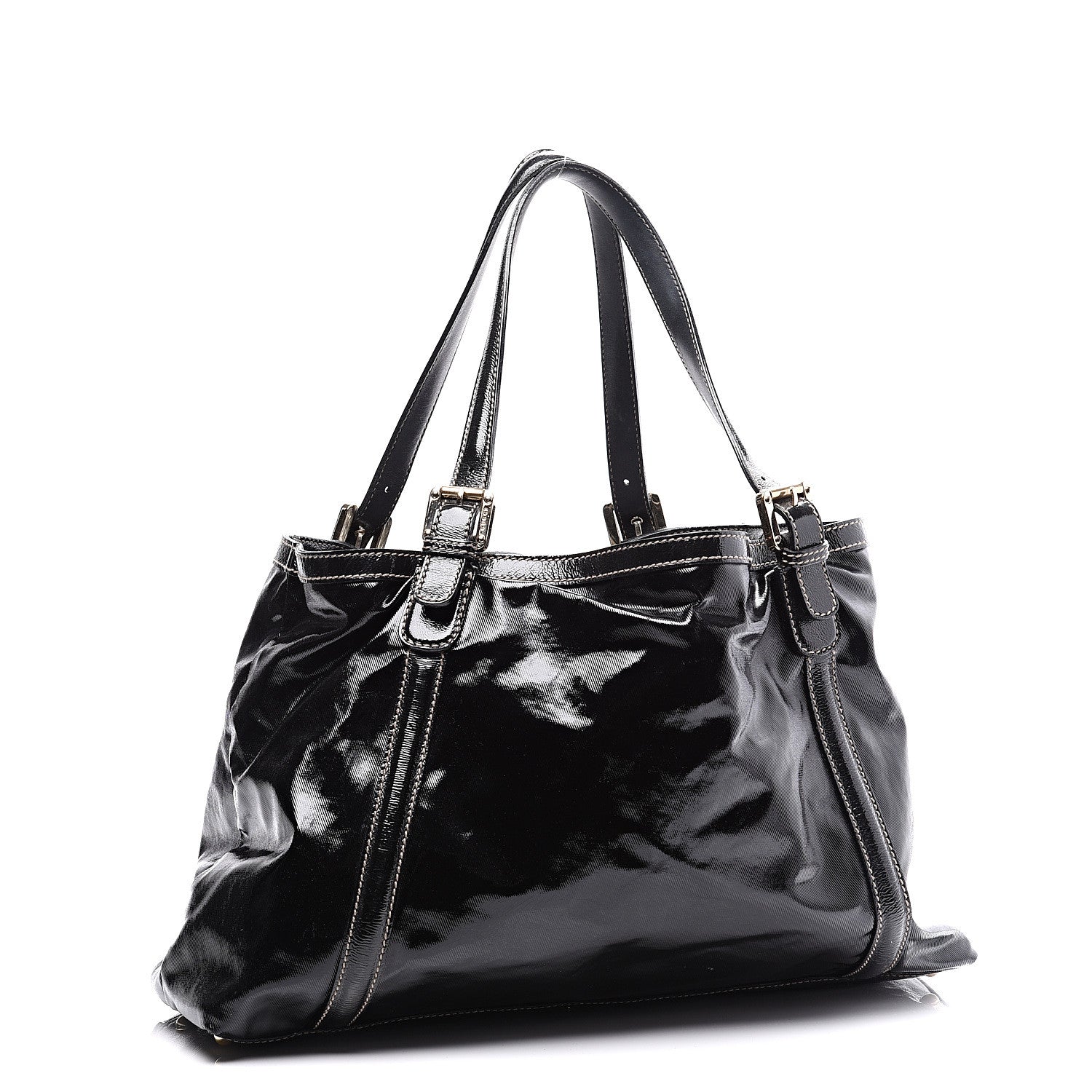 Gucci Dialux Medium Britt Shoulder Bag Black 2 of 11