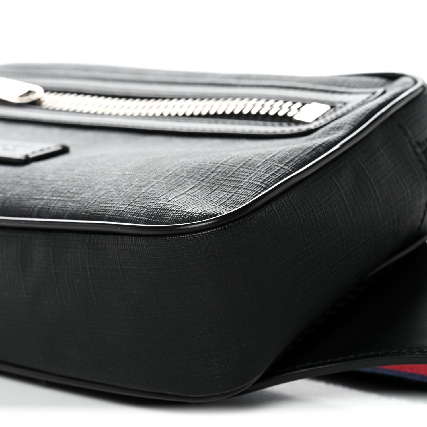 Gucci Soft GG Supreme Monogram Web Belt Bag Black Grey 10 of 10