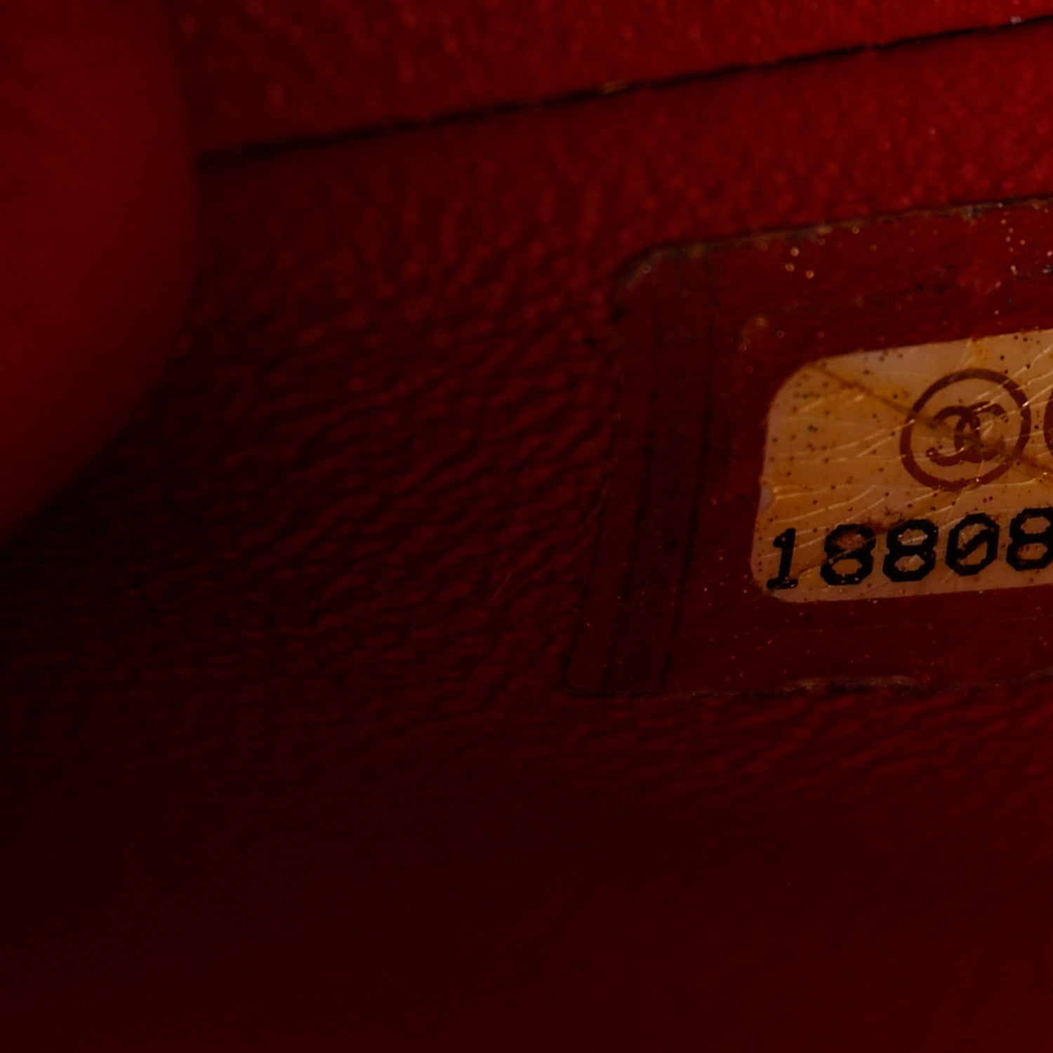 Chanel Caviar Quilted Clutch With Chain Flap Red 6 of 6