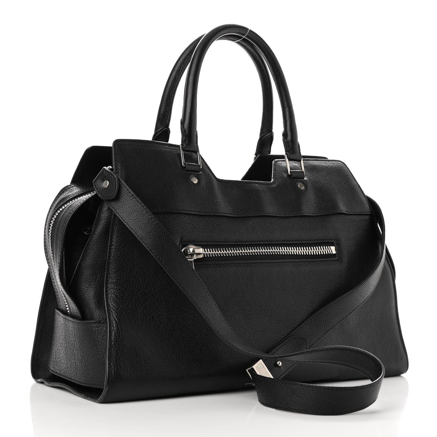 Proenza Schouler Vachetta Calfskin Small PS13 Satchel Black 2 of 9
