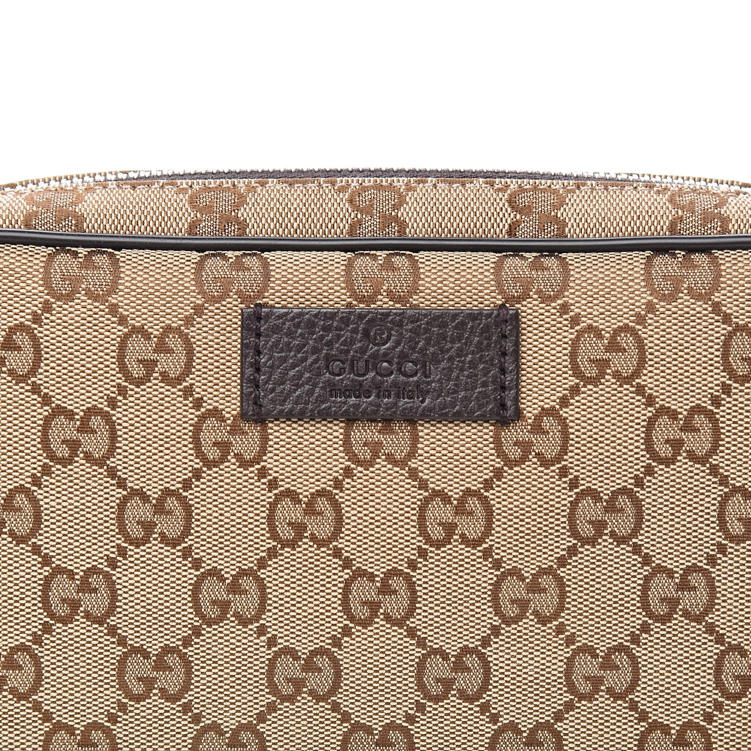 Gucci Monogram Belt Bag Dark Brown 10 of 10