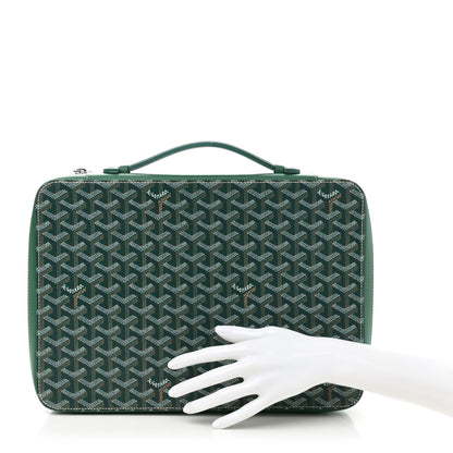 Goyard Goyardine Universal Companion Portfolio Green 3 of 9