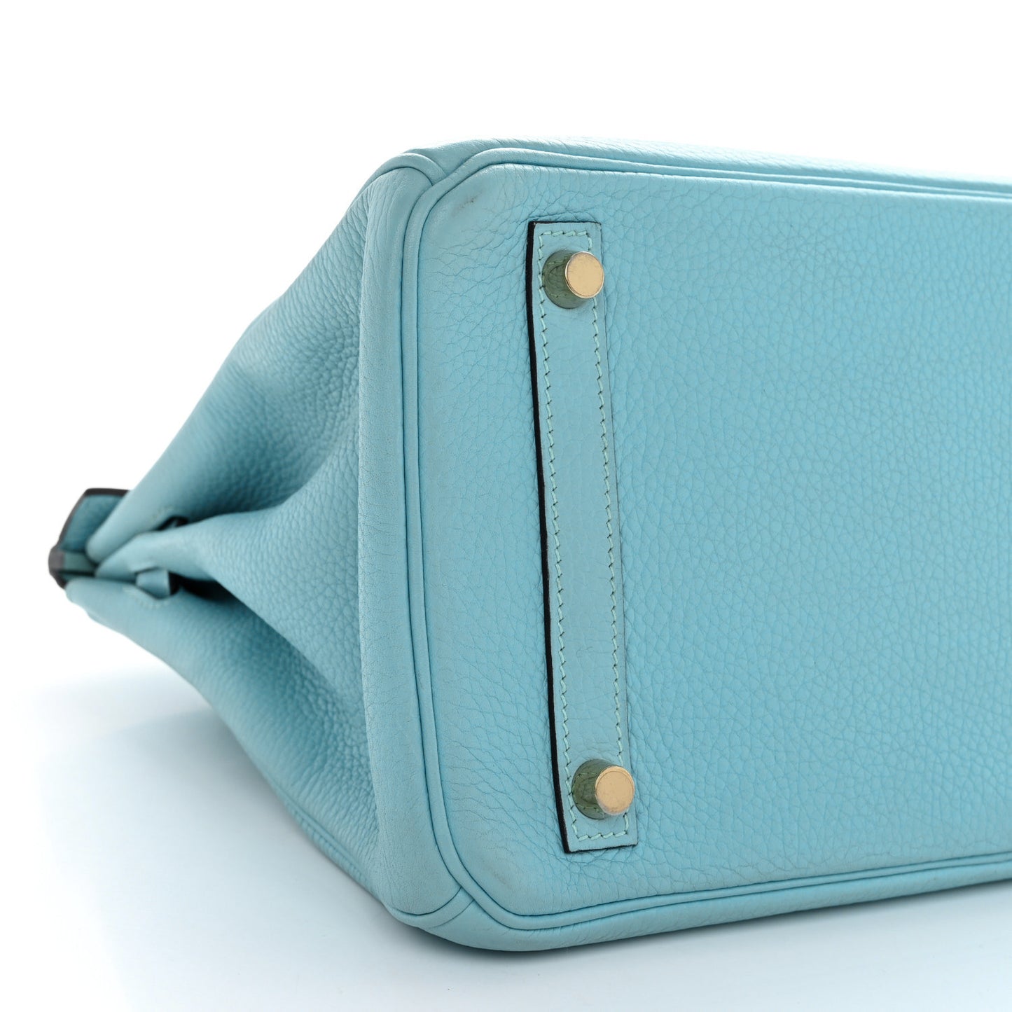 Taurillon Clemence Birkin 30 Bleu Atoll