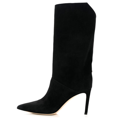 Jimmy Choo Suede Beren 85 Boots 36 Black 1 of 8