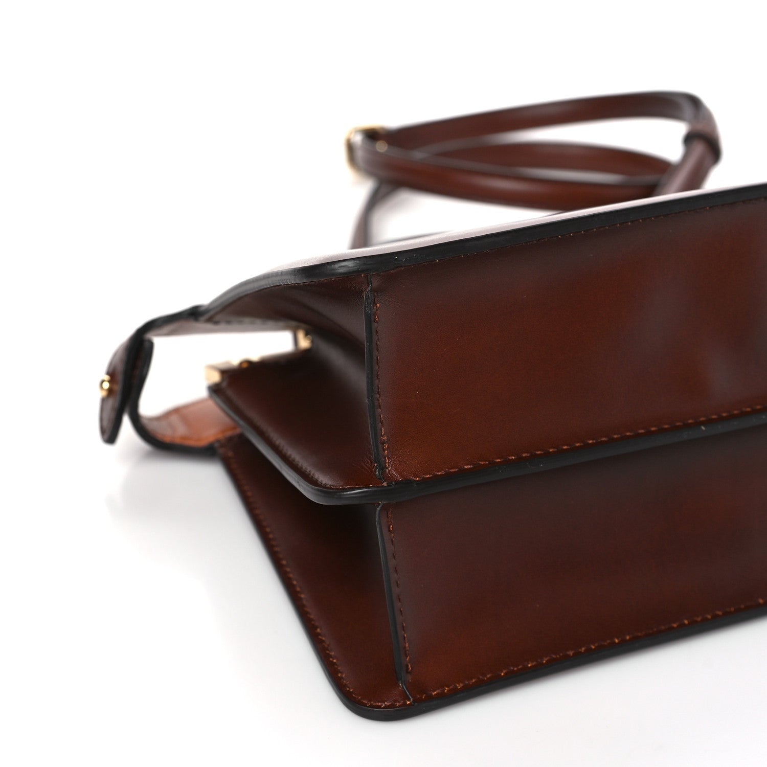 Fendi Vitello King Tamponato Medium Peekaboo I SEE U East West Satchel Cuoio 10 of 11