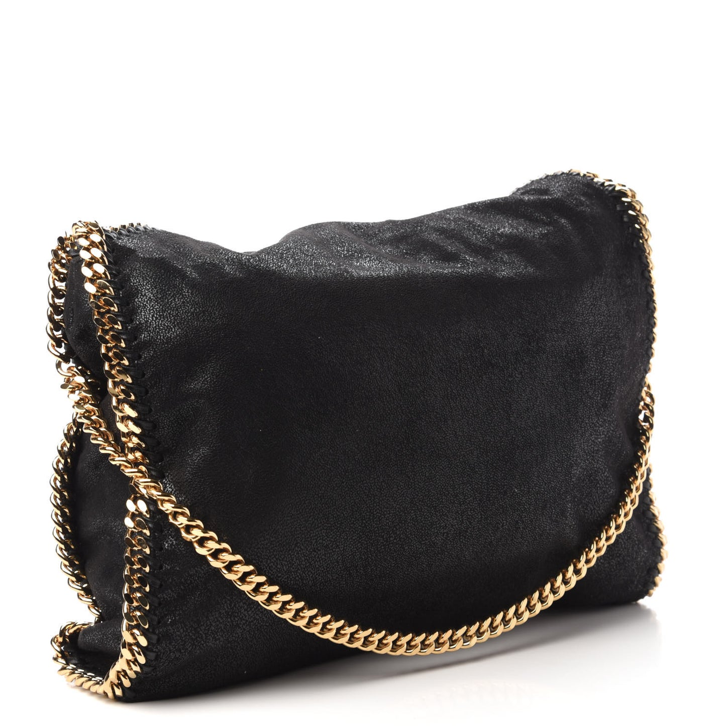 Shaggy Deer Falabella Fold Over Tote Black
