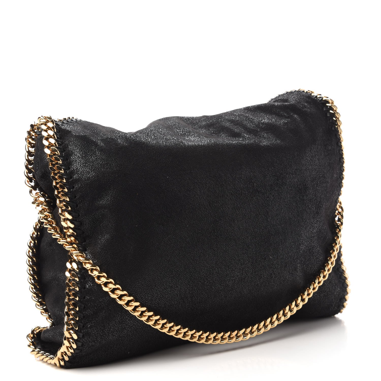 Stella McCartney Shaggy Deer Falabella Fold Over Tote Black 4 of 10