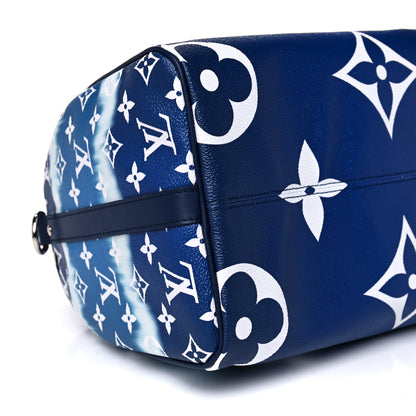 Louis Vuitton Monogram Escale Speedy Bandouliere 30 Blue 7 of 12