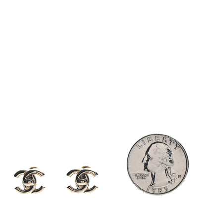 Chanel Metal CC Turnlock Earrings Gold 2 of 5