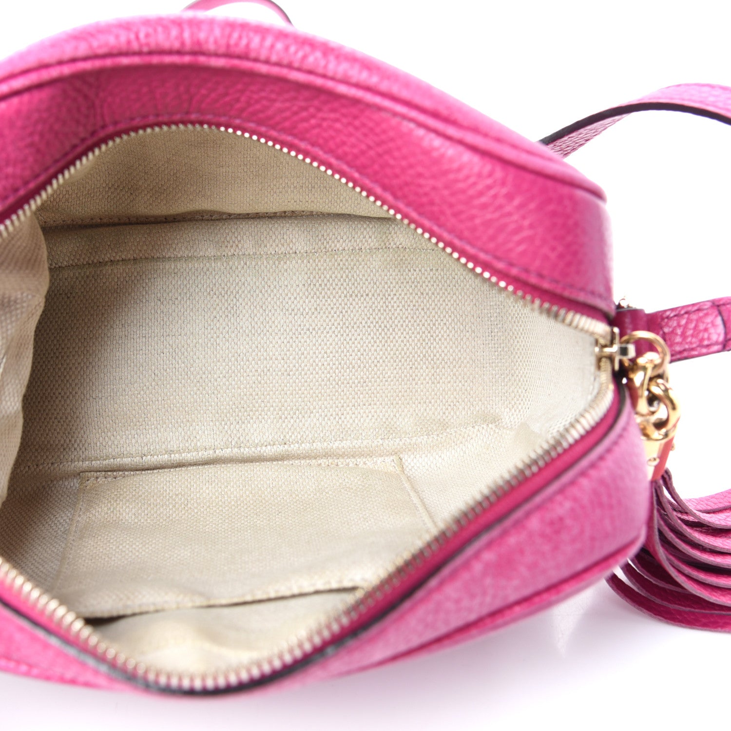 Gucci Cellarius Calfskin Small Soho Disco Bag Bright Bouganville 5 of 10
