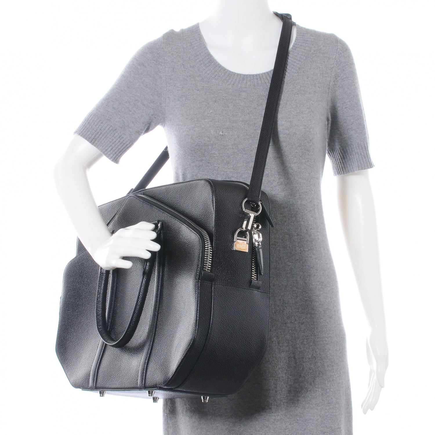 Alexander Wang Leather Dimanche Satchel Black 2 of 9