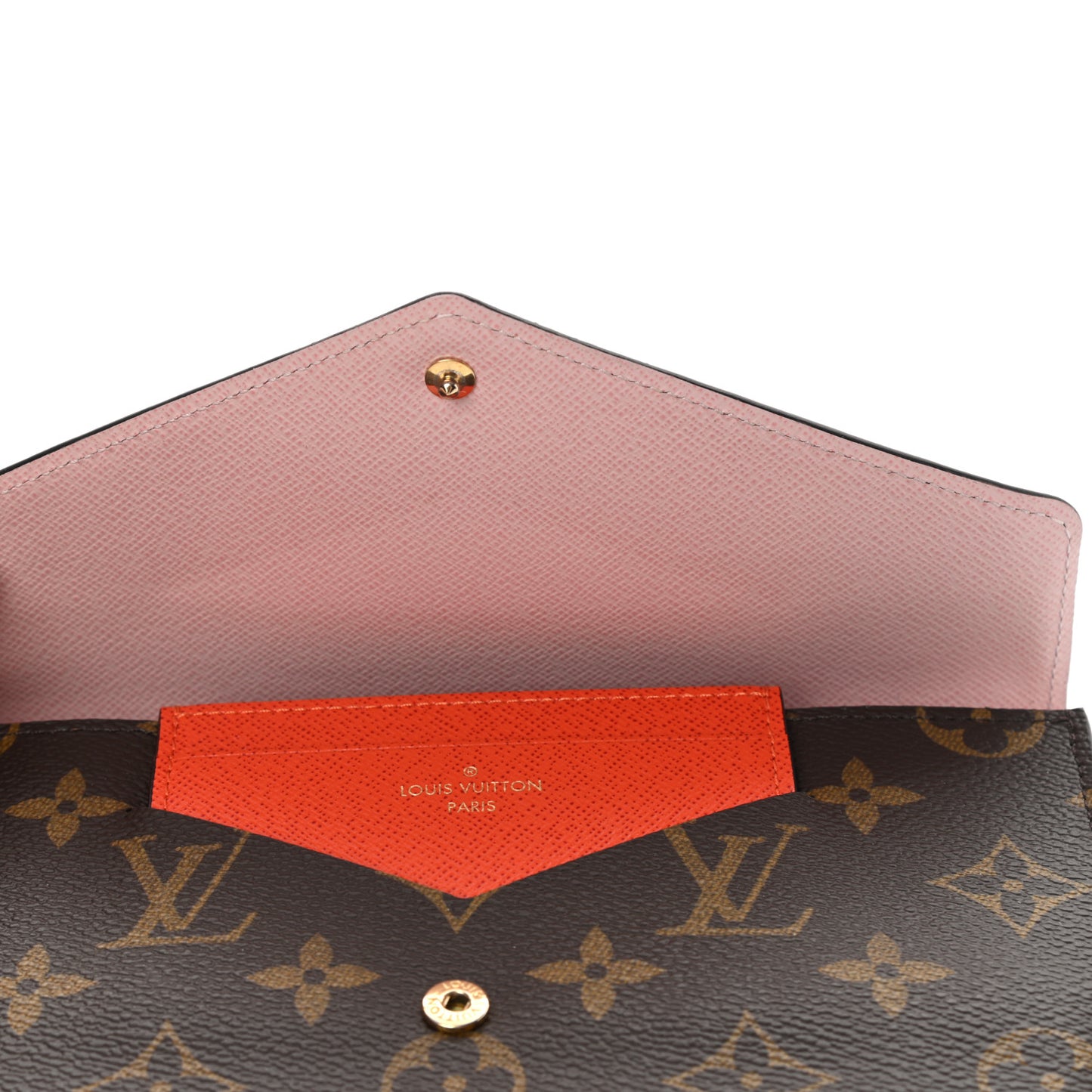 Monogram Jeanne Wallet Rose Ballerine