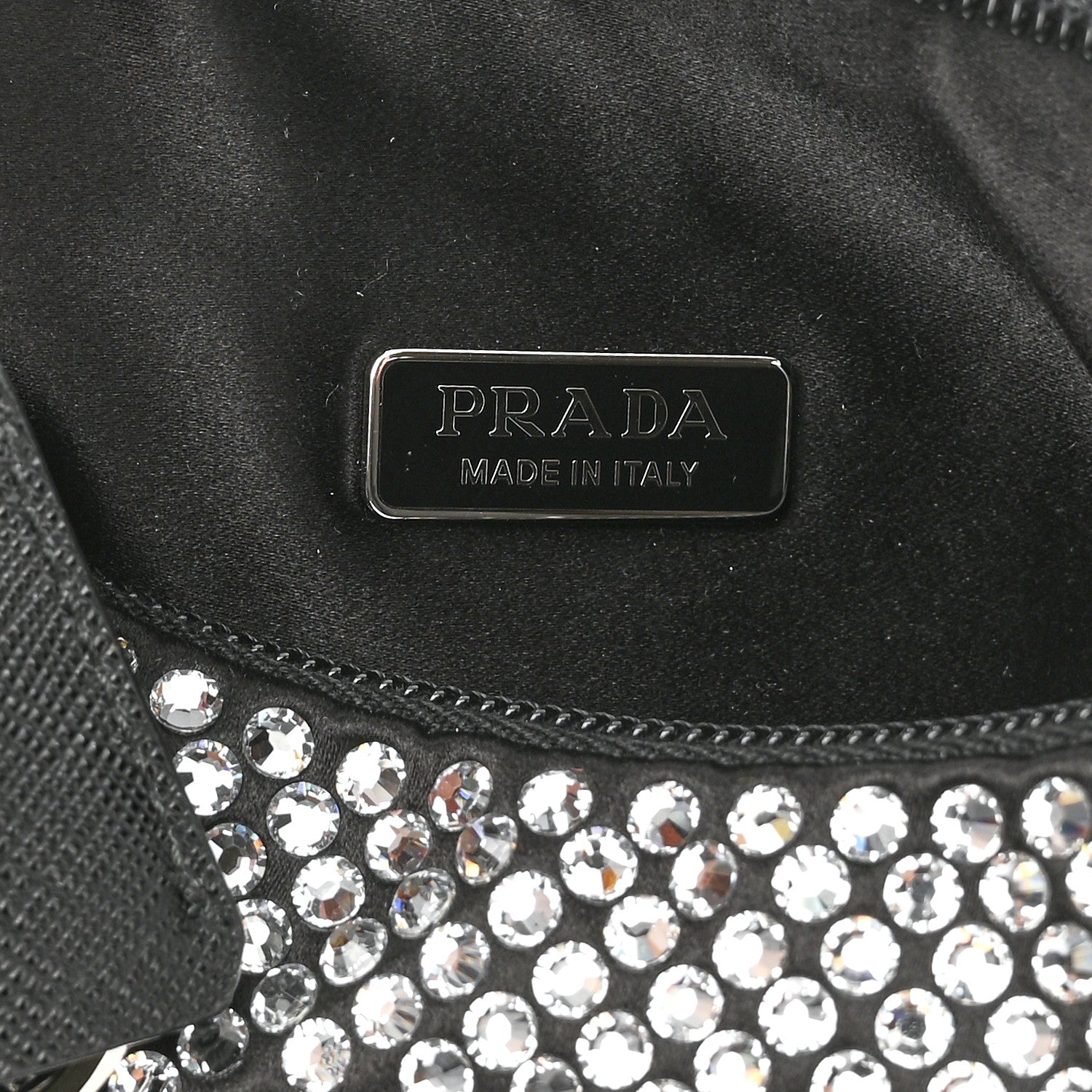 Prada Satin Crystal Mini Re-Edition 2000 Bag Cristal 6 of 11