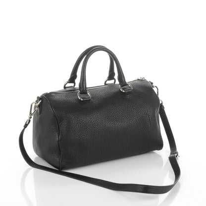 Prada Vitello Daino Satchel Nero Black 3 of 8