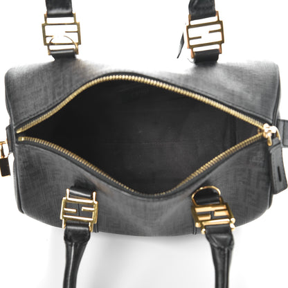Fendi Zucchino Spalmati Vitello Small Boston Moro Black 5 of 12