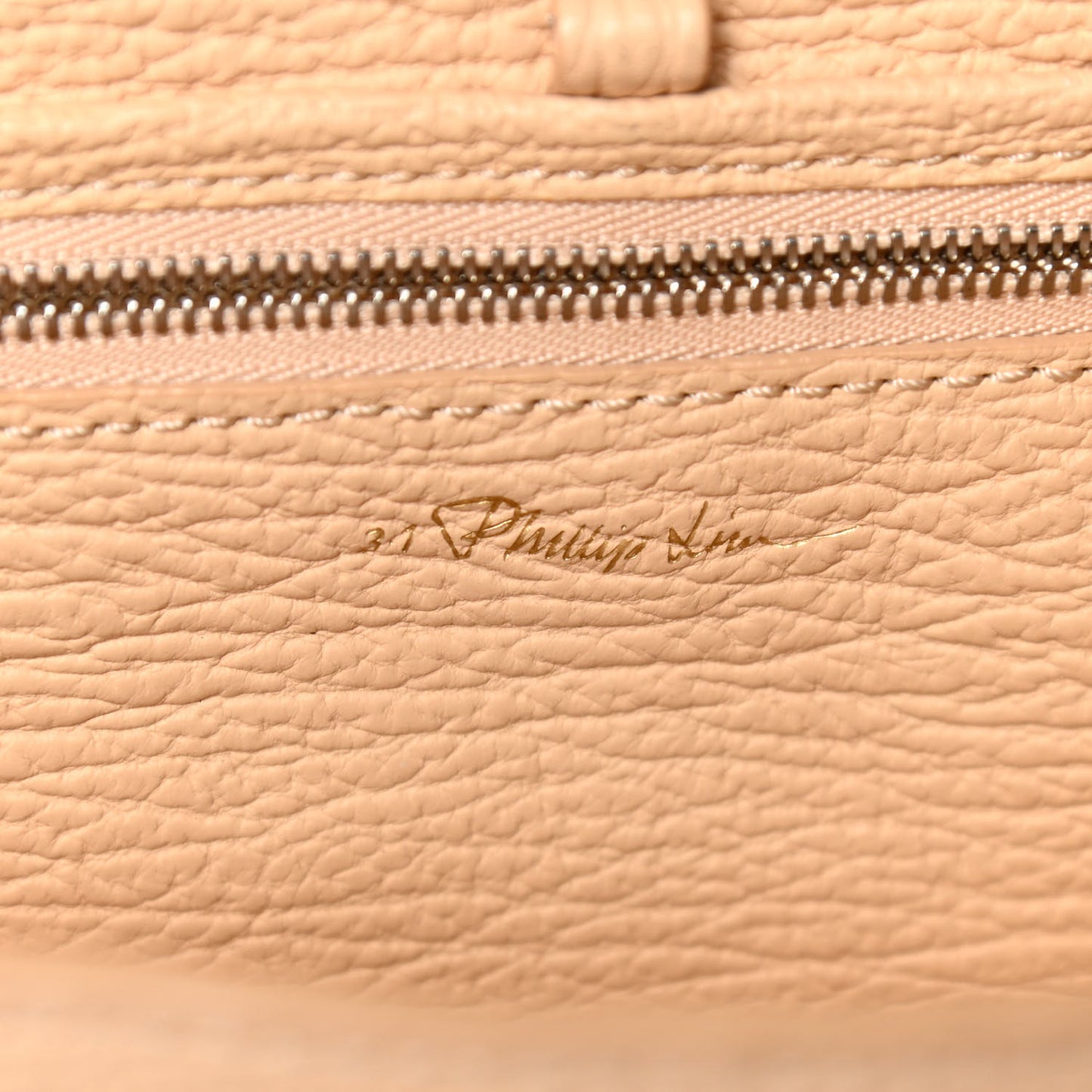Textured Calfskin Medium Pashli Satchel Peach