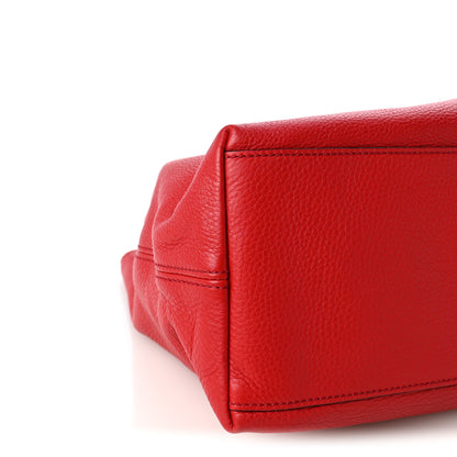 Gucci Cellarius Calfskin Medium Soho Chain Shoulder Bag Vibrant Red 9 of 10