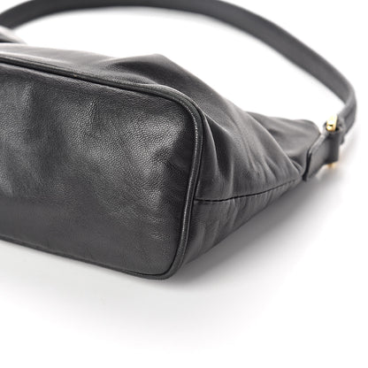 Prada Nappa Flower Shoulder Bag Black 9 of 9