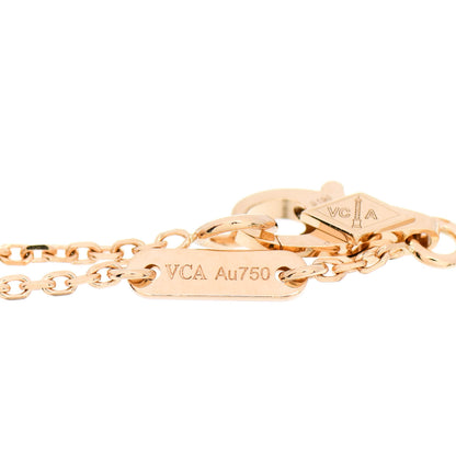 Van Cleef & Arpels 18K Yellow Gold Mother of Pearl Sweet Alhambra Butterfly Bracelet 5 of 6