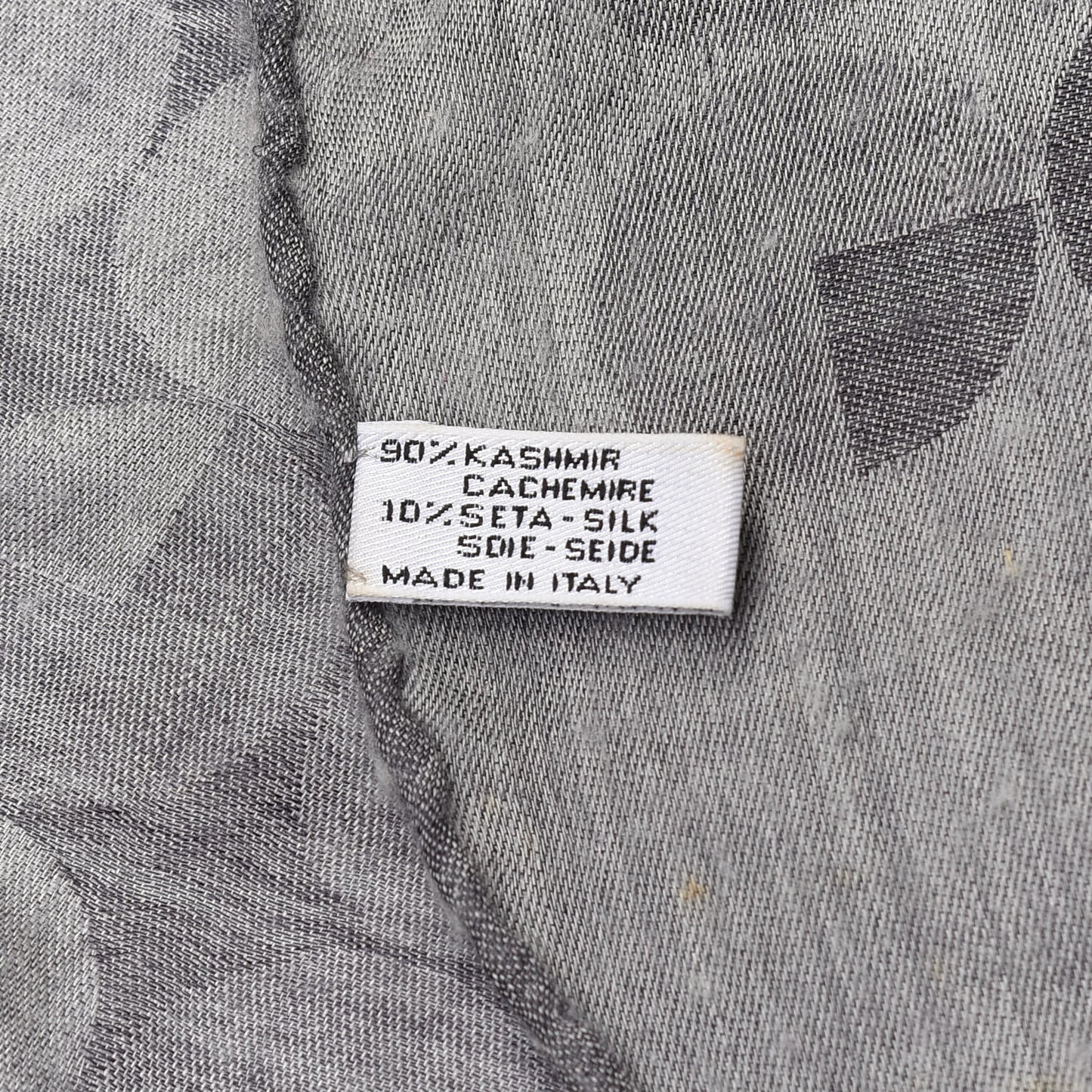 Cashmere Silk CC Scarf Grey