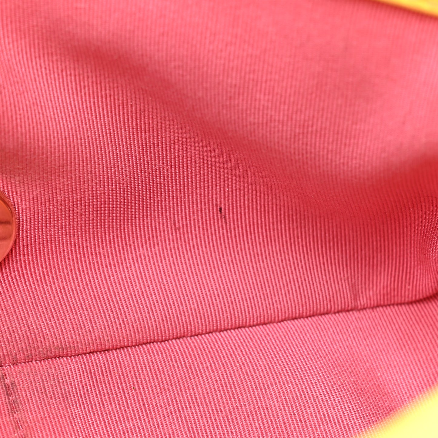 Lambskin Small Entwined Chain Flap Yellow Multicolor